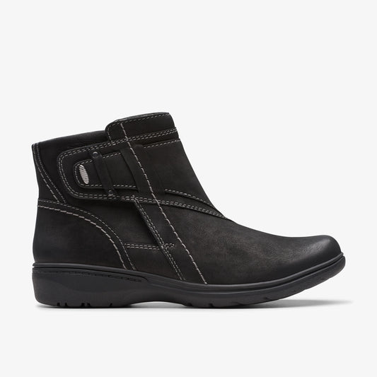 Botas De La Marca Clarks  Para Mujer Modelo Carleigh Style Black Nubuck En Color Negro