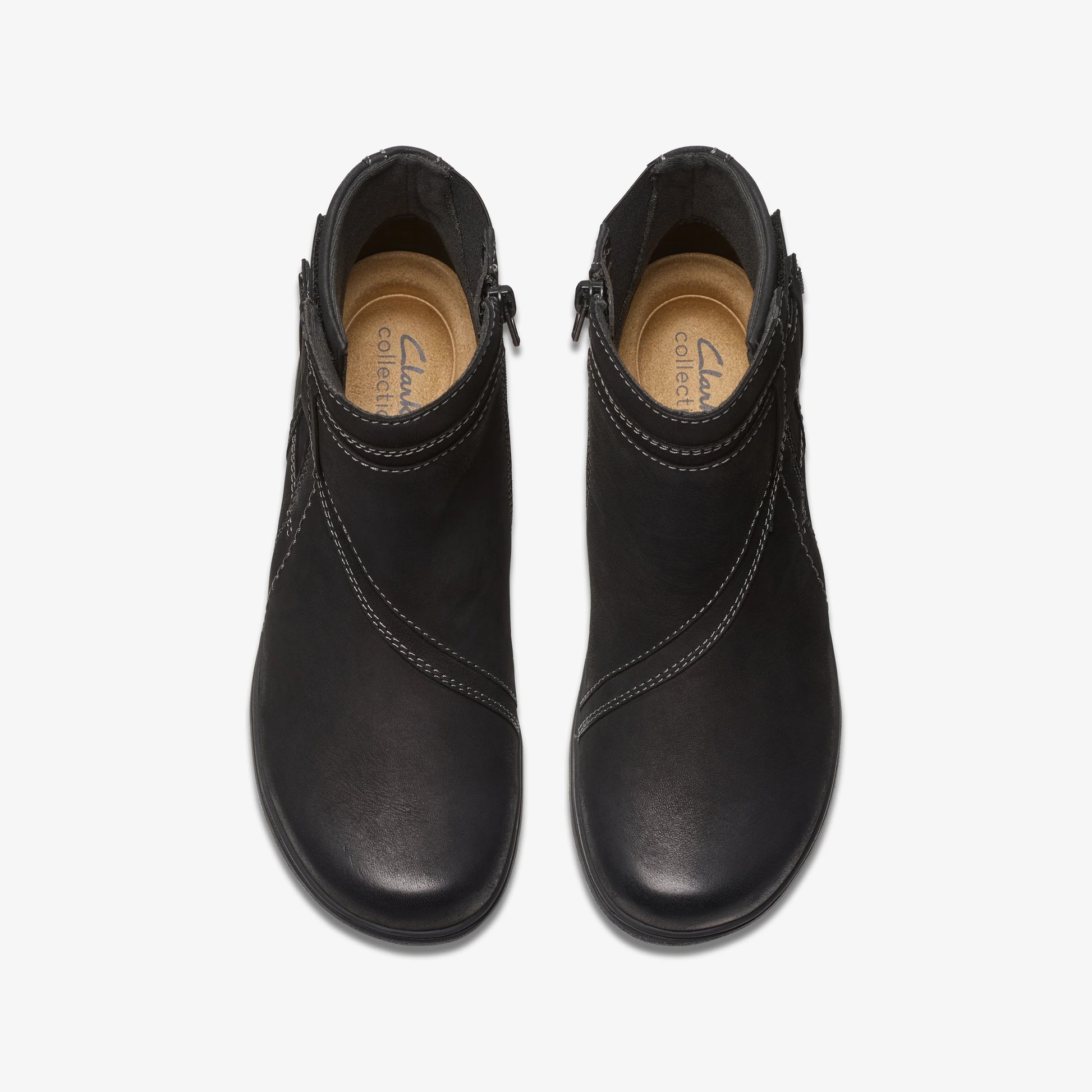 Botas De La Marca Clarks  Para Mujer Modelo Carleigh Style Black Nubuck En Color Negro
