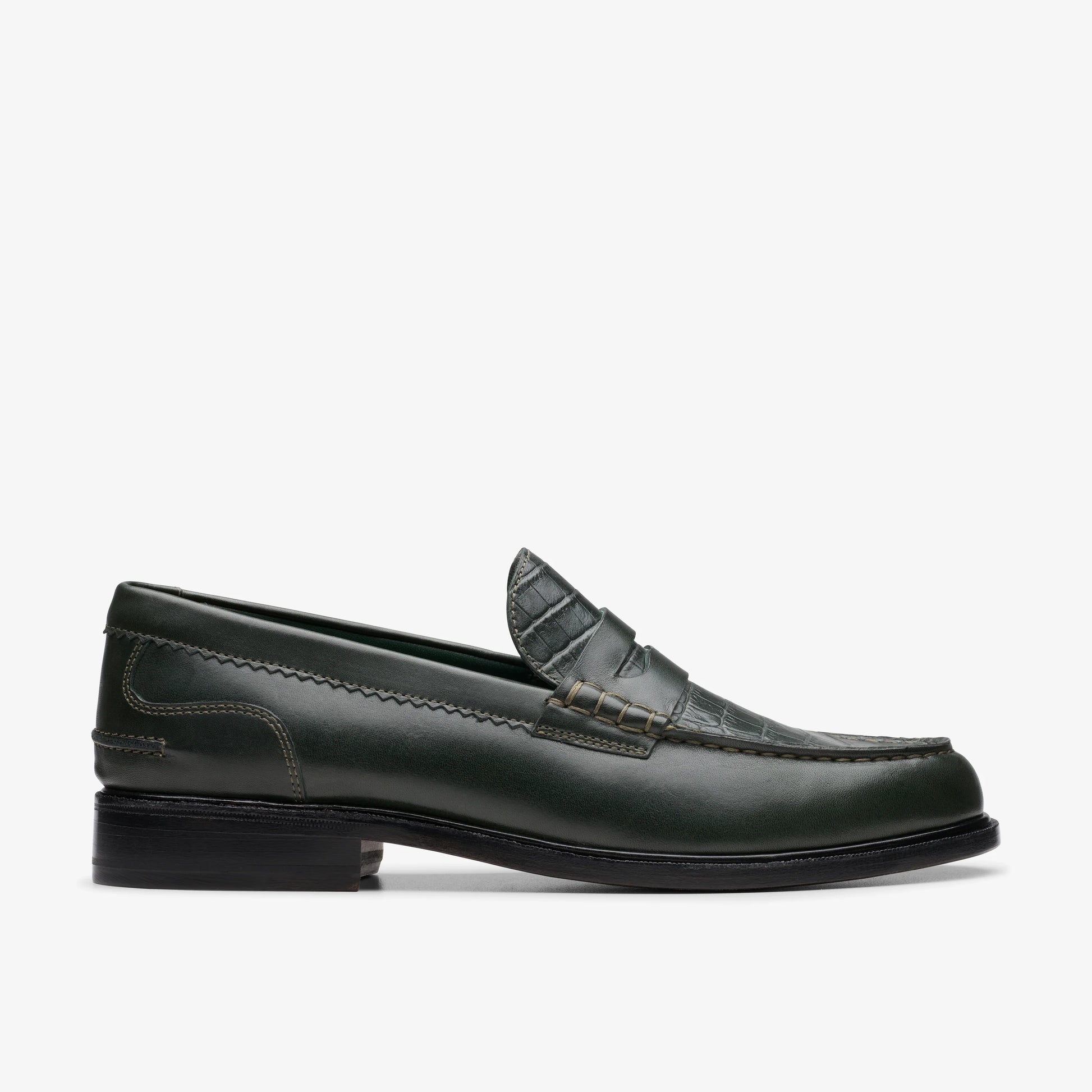 Zapatos De Vestir De La Marca Clarks  Para Hombre Modelo Craftjames Lo Dark Green Combi En Color Verde