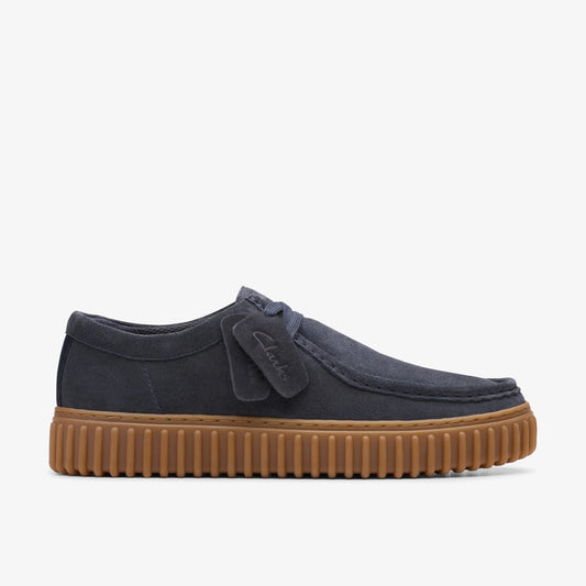 Zapatos Casual De La Marca Clarks  Para Hombre Modelo Torhill Lo Navy Suede En Color Azul