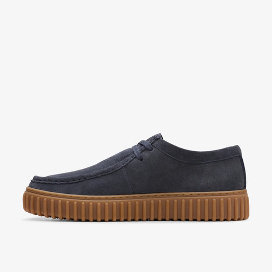 Zapatos Casual De La Marca Clarks  Para Hombre Modelo Torhill Lo Navy Suede En Color Azul