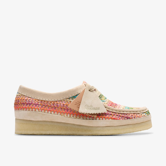 Sandalias De La Marca Clarks  Para Mujer Modelo Wallabee. Multi Raffia Multicolor