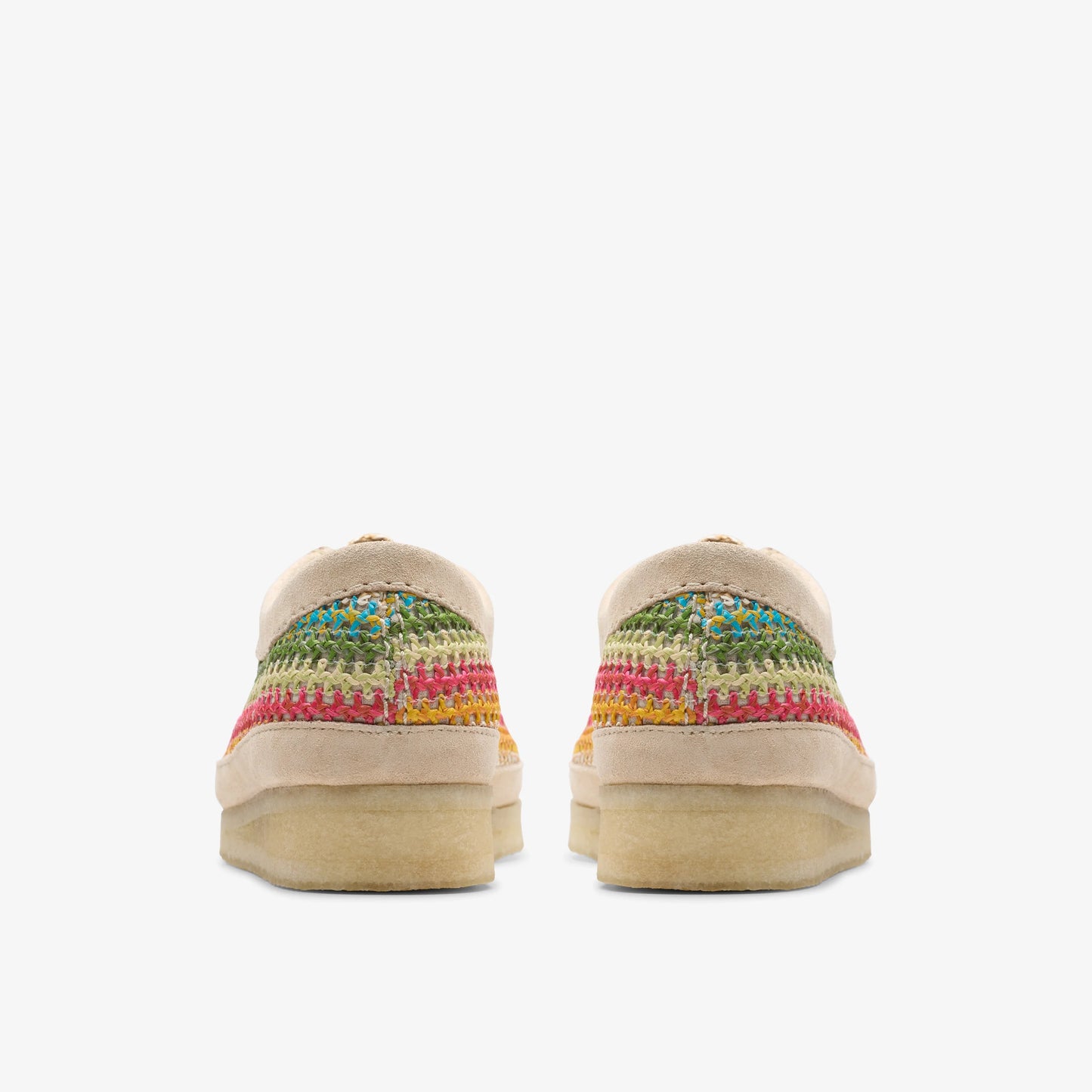 Sandalias De La Marca Clarks  Para Mujer Modelo Wallabee. Multi Raffia Multicolor