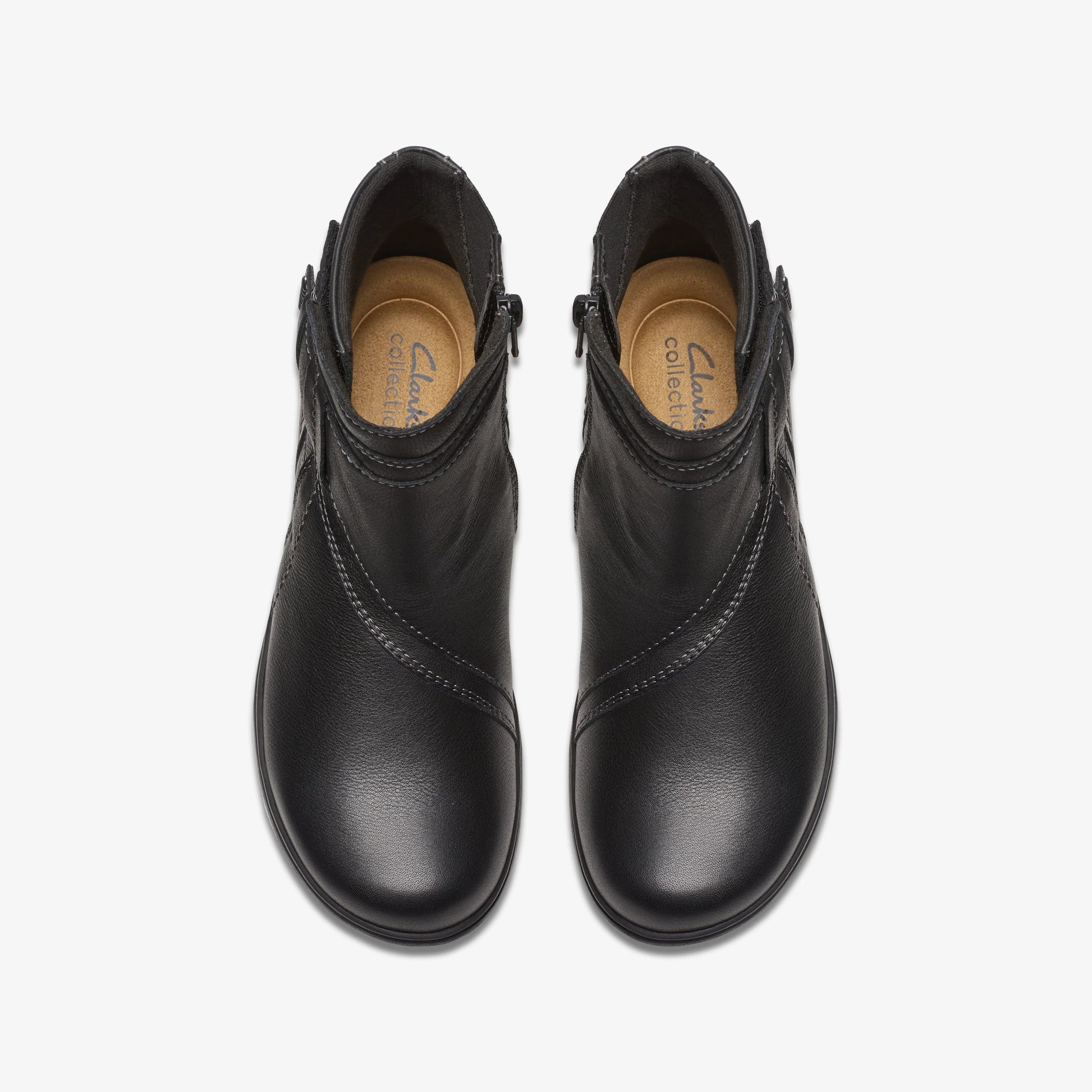Botas De La Marca Clarks  Para Mujer Modelo Carleigh Style Black Leather En Color Negro