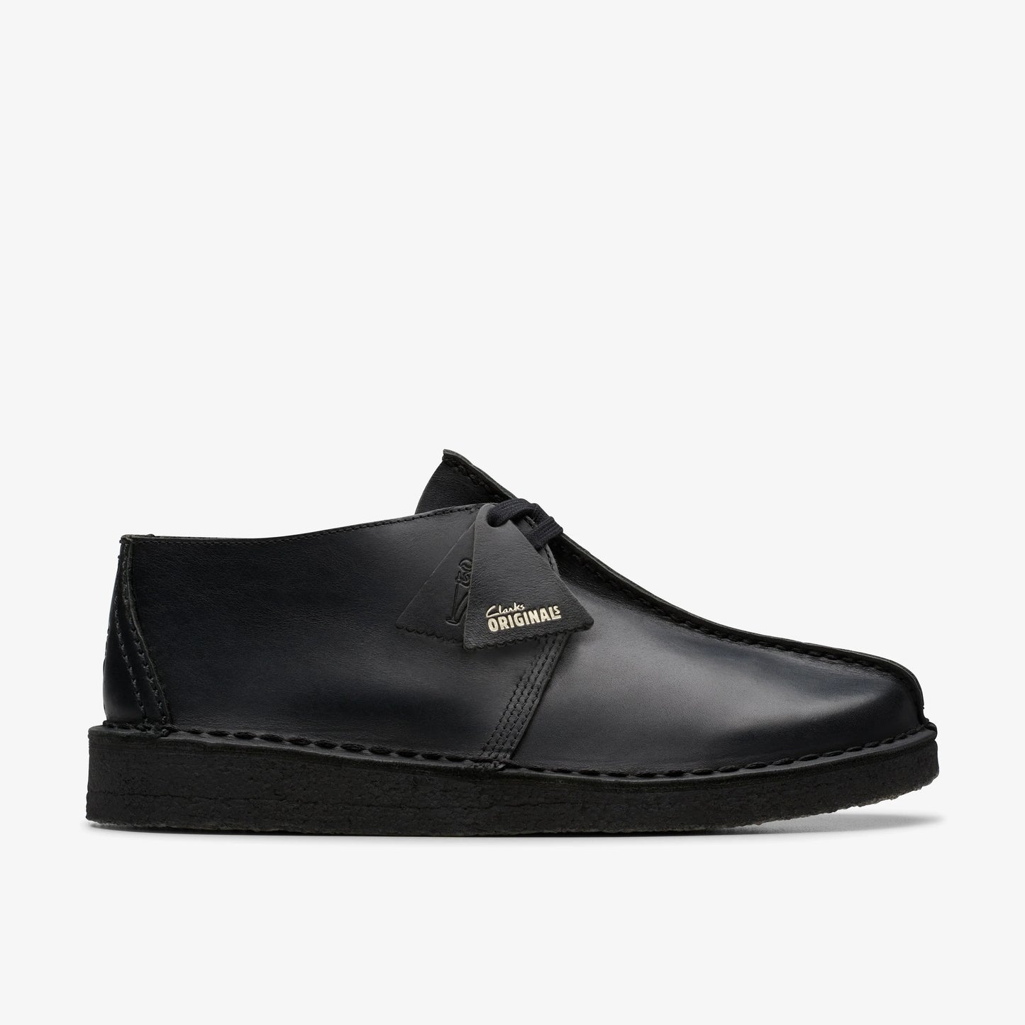 Zapatos Casual De La Marca Clarks  Para Hombre Modelo Desert Trek Blk Smooth Lea En Color Negro