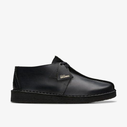 Zapatos Casual De La Marca Clarks  Para Hombre Modelo Desert Trek Blk Smooth Lea En Color Negro