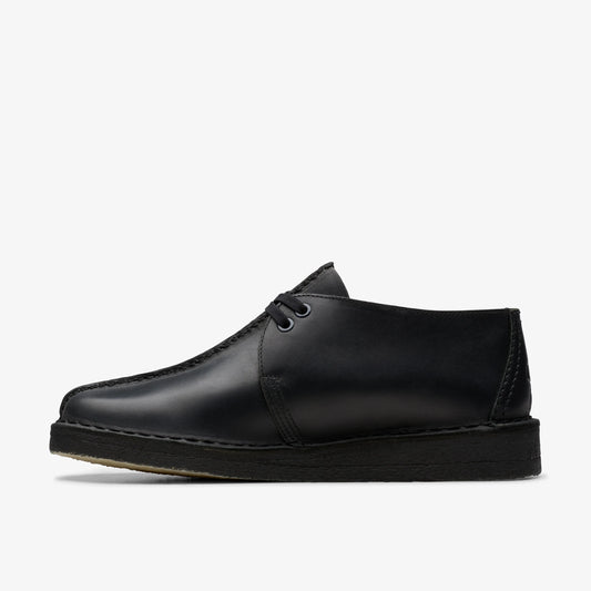 Zapatos Casual De La Marca Clarks  Para Hombre Modelo Desert Trek Blk Smooth Lea En Color Negro