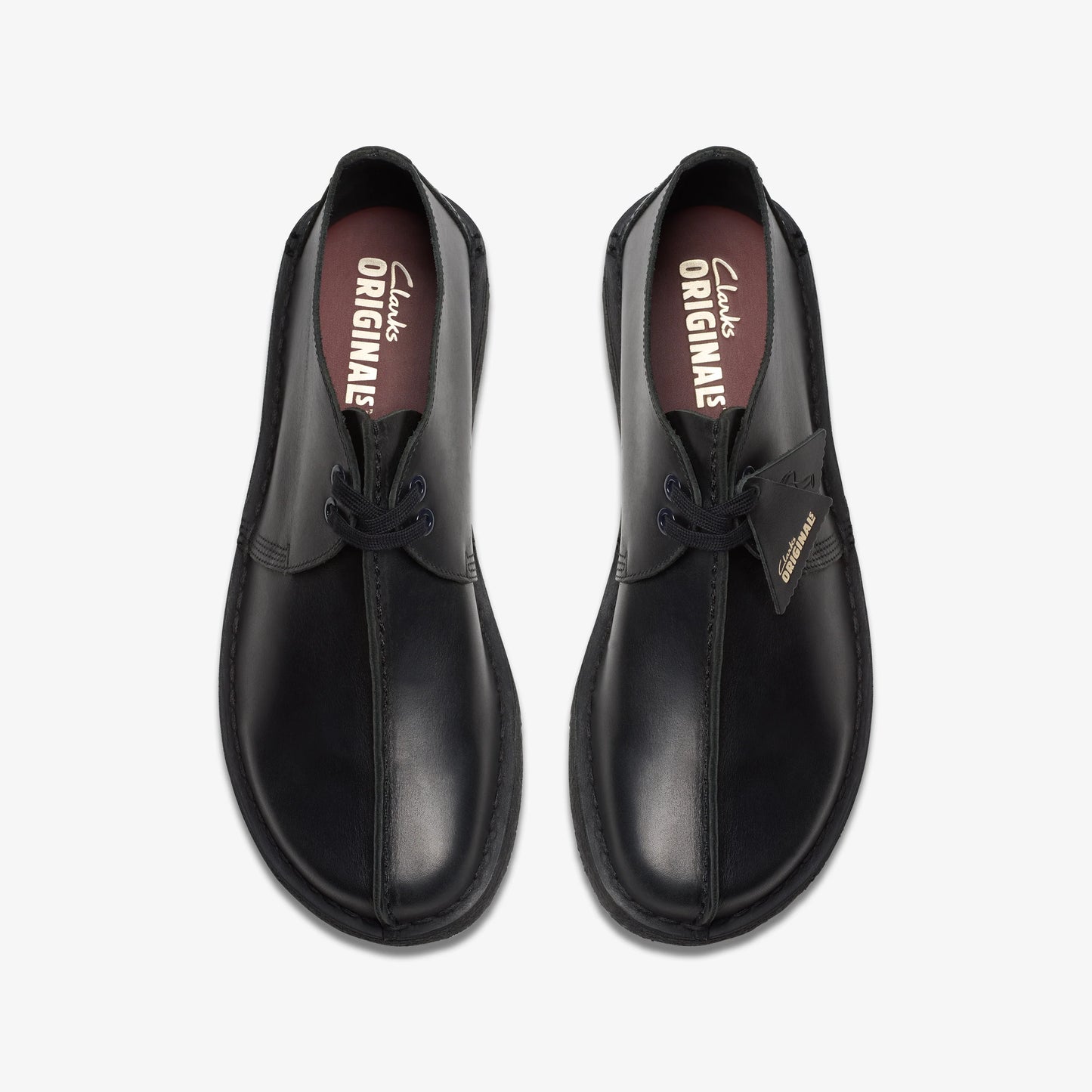 Zapatos Casual De La Marca Clarks  Para Hombre Modelo Desert Trek Blk Smooth Lea En Color Negro
