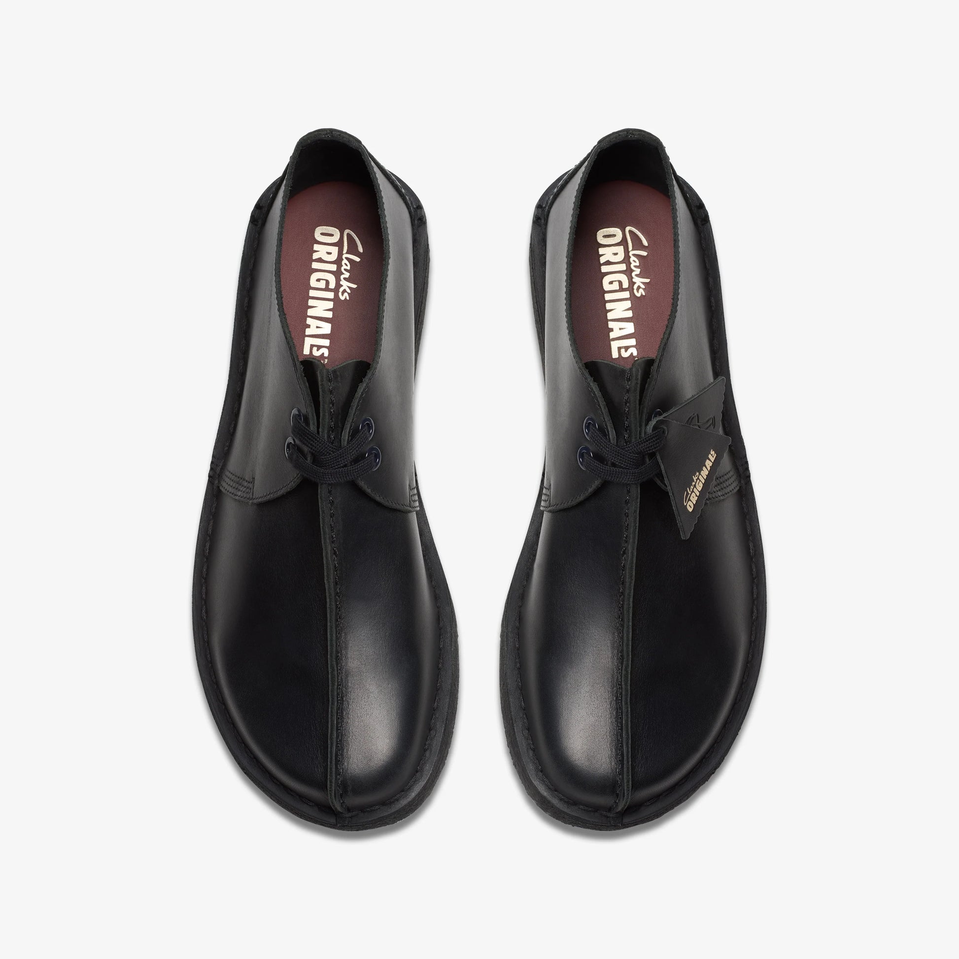 Zapatos Casual De La Marca Clarks  Para Hombre Modelo Desert Trek Blk Smooth Lea En Color Negro
