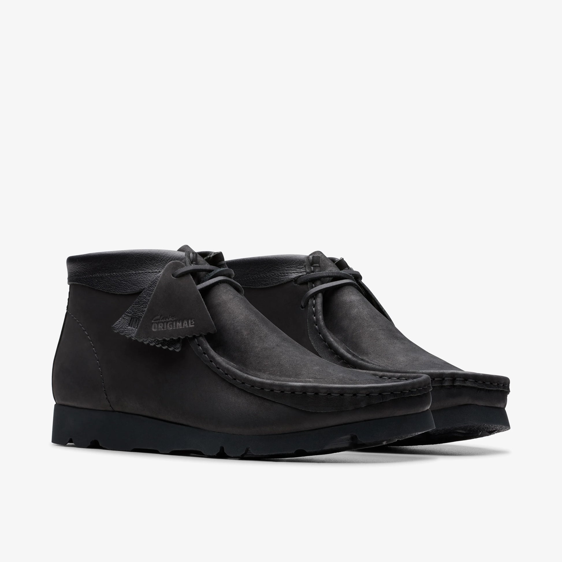 Botas De La Marca Clarks  Para Hombre Modelo Wallabee Boot Black Combi En Color Negro