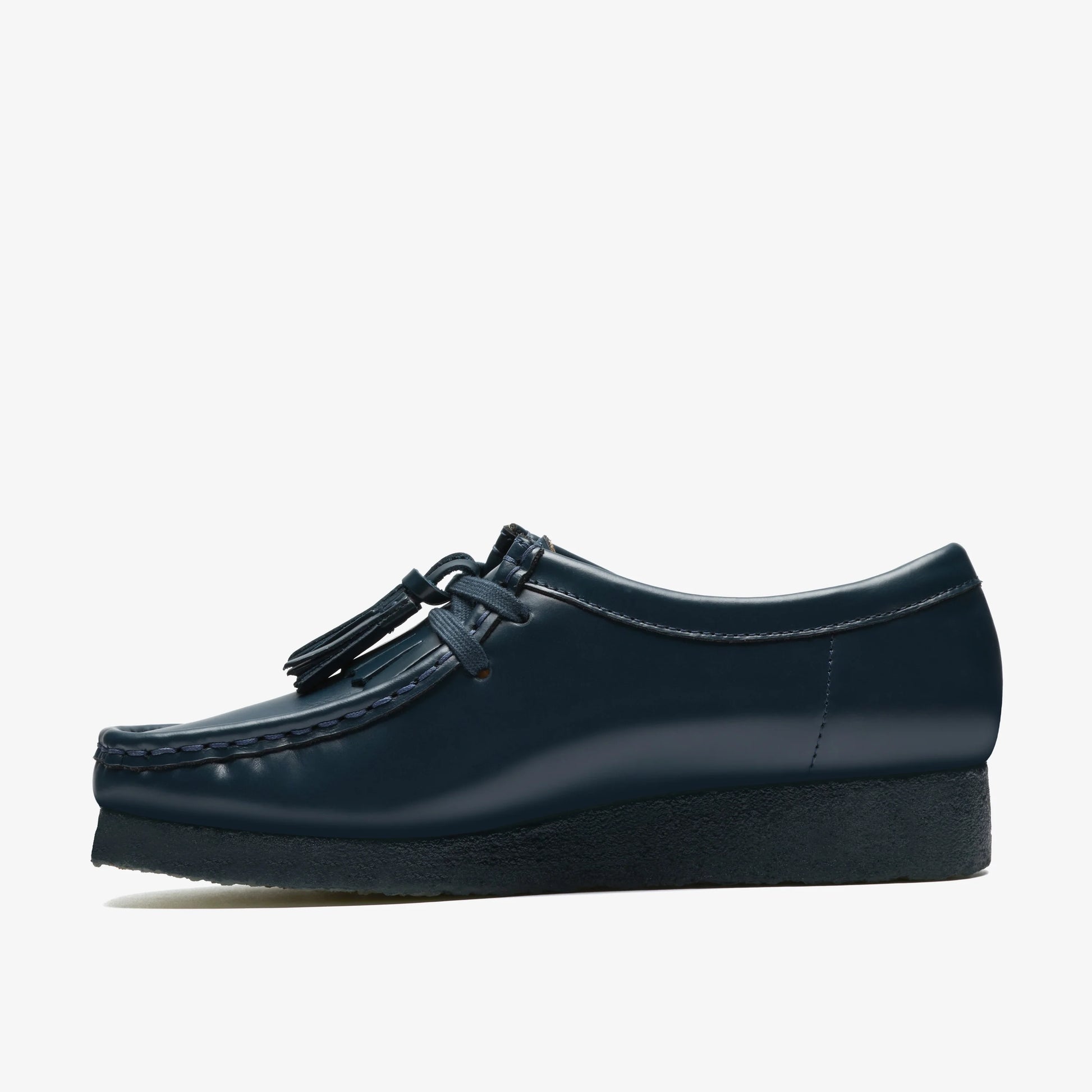Sandalias De La Marca Clarks  Para Mujer Modelo Wallabee. Dark Teal Lea En Color Azul