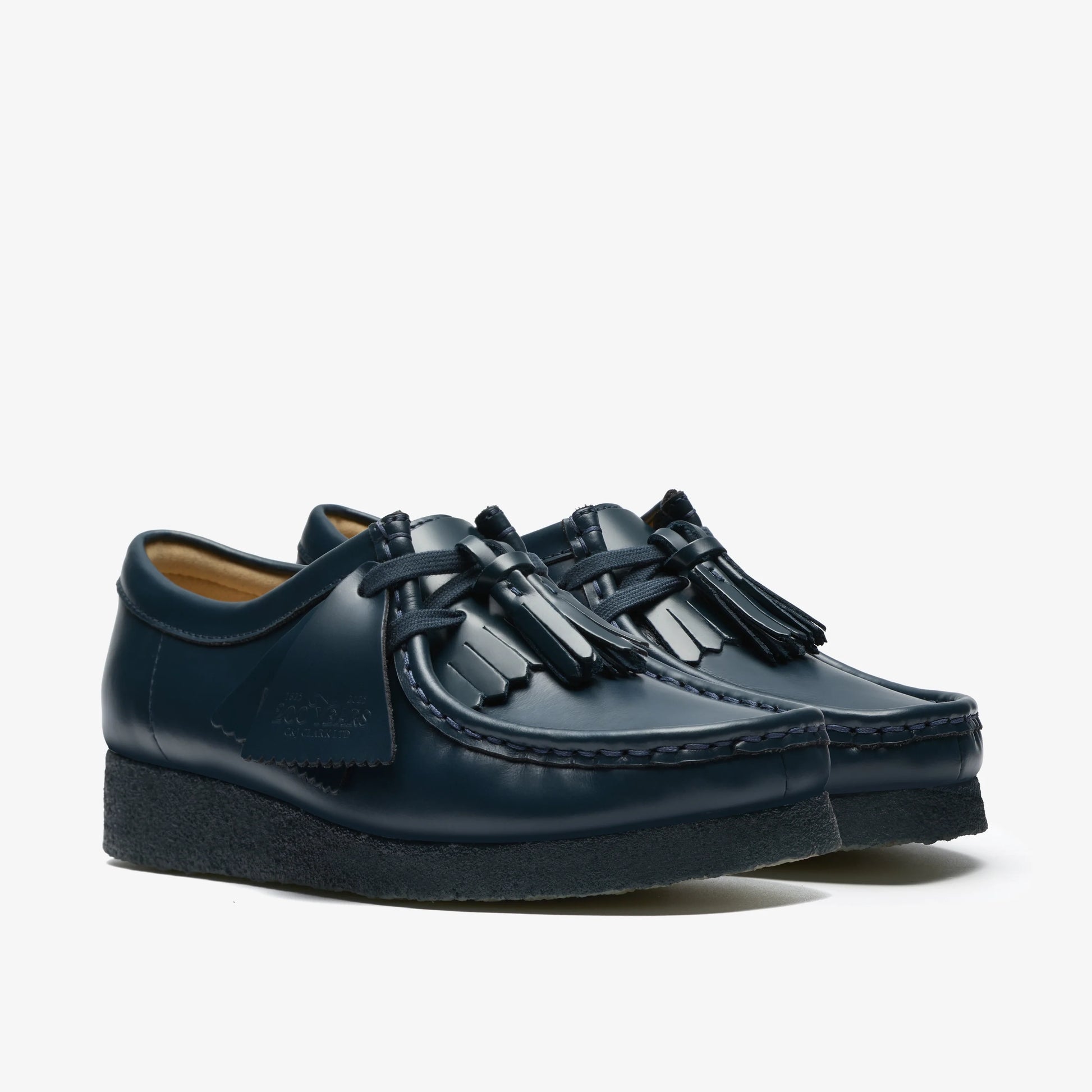 Sandalias De La Marca Clarks  Para Mujer Modelo Wallabee. Dark Teal Lea En Color Azul