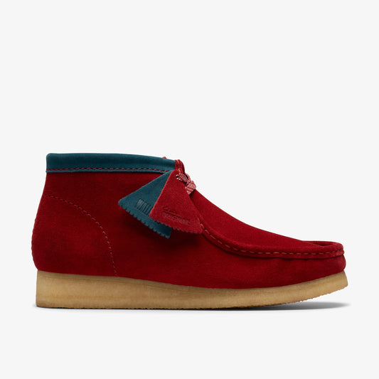 Botas De La Marca Clarks  Para Hombre Modelo Wallabee Boot Dark Red Suede En Color Rojo
