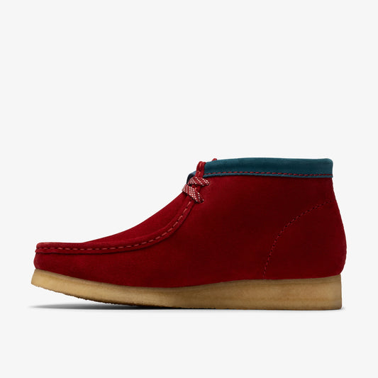 Botas De La Marca Clarks  Para Hombre Modelo Wallabee Boot Dark Red Suede En Color Rojo