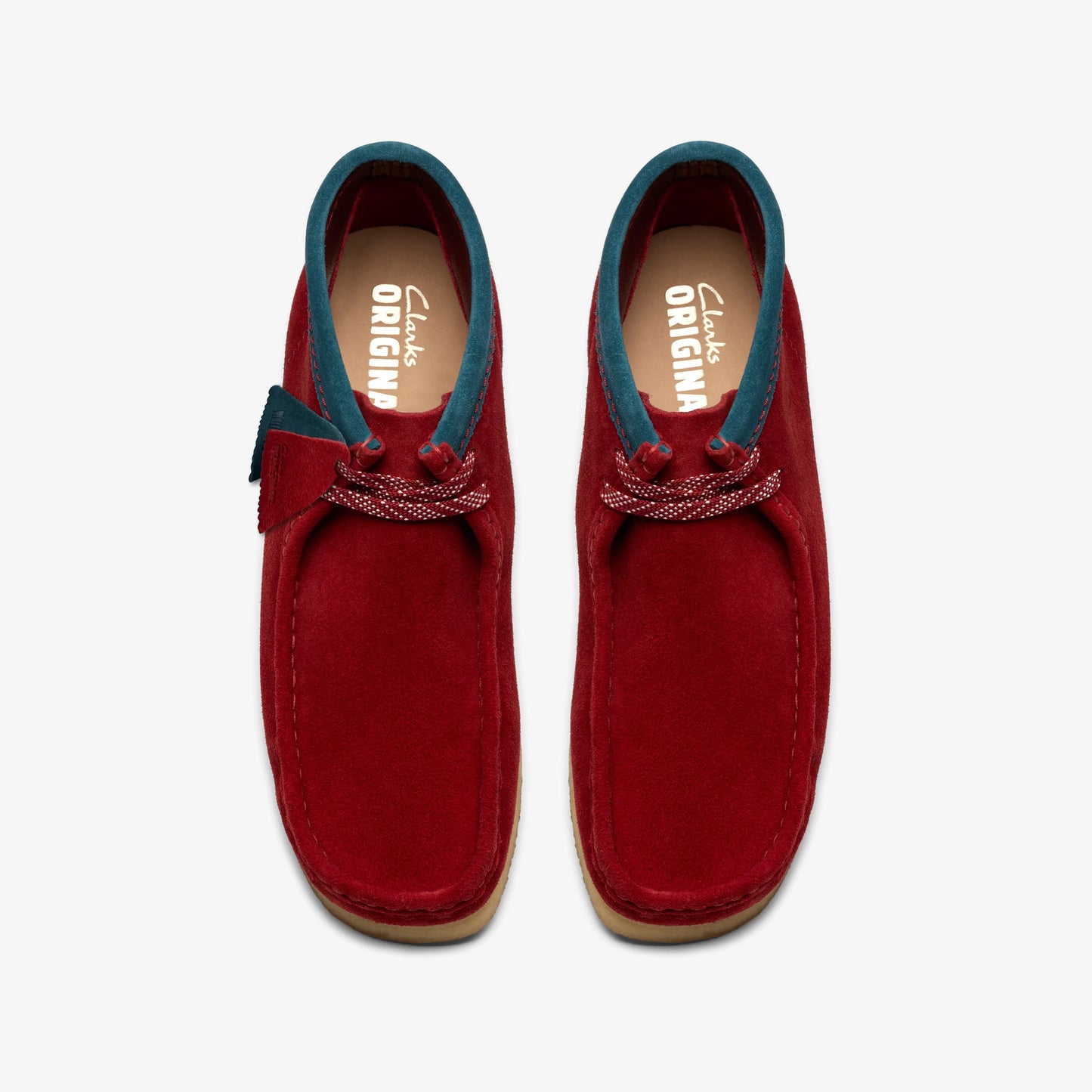 Botas De La Marca Clarks  Para Hombre Modelo Wallabee Boot Dark Red Suede En Color Rojo