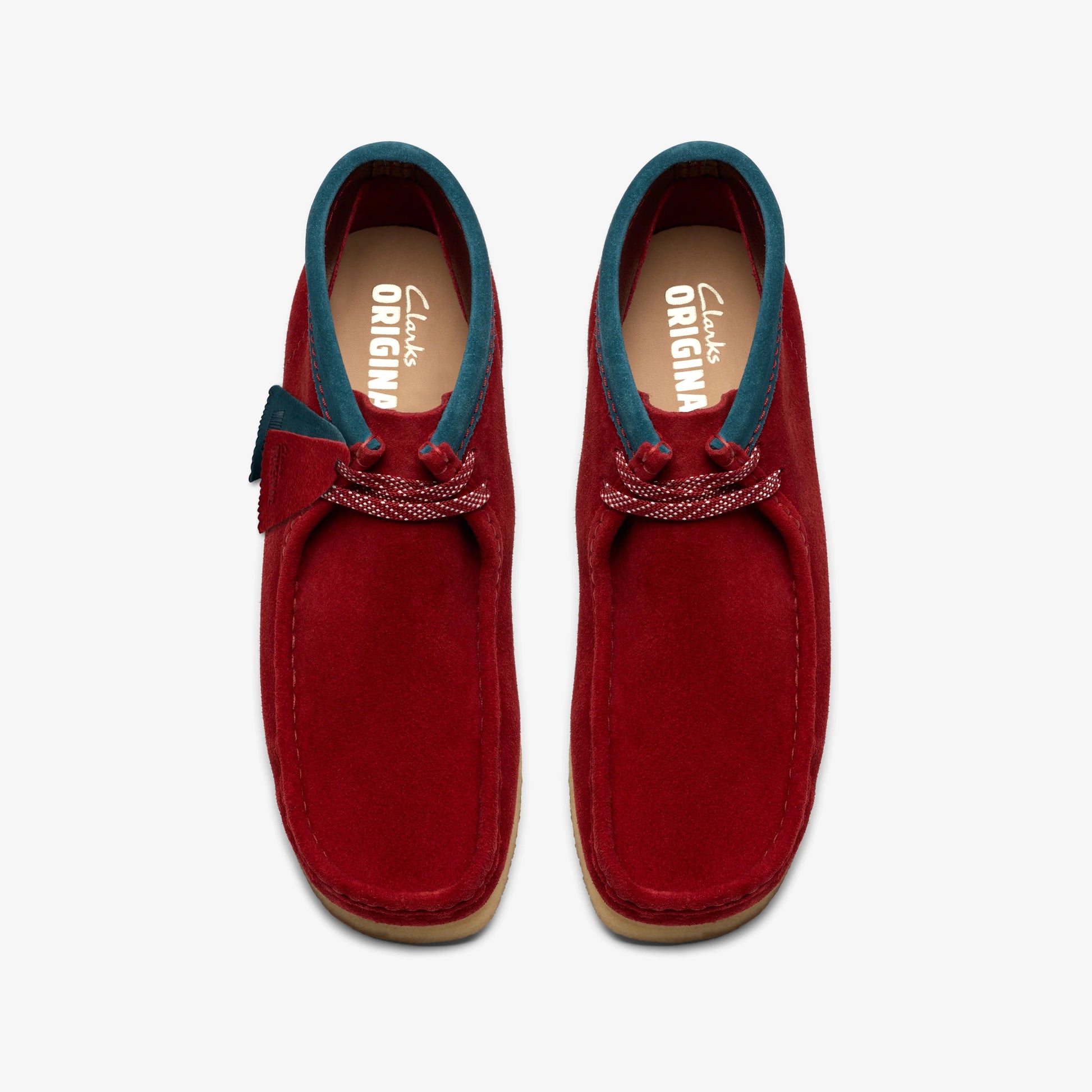 Botas De La Marca Clarks  Para Hombre Modelo Wallabee Boot Dark Red Suede En Color Rojo
