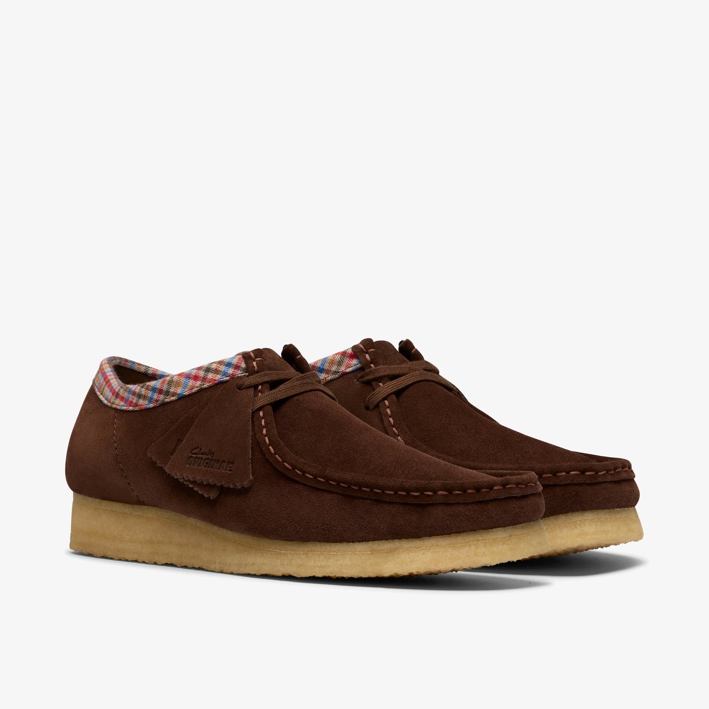 Zapatos Casual De La Marca Clarks  Para Hombre Modelo Wallabee Chocolate Combi En Color Marrón