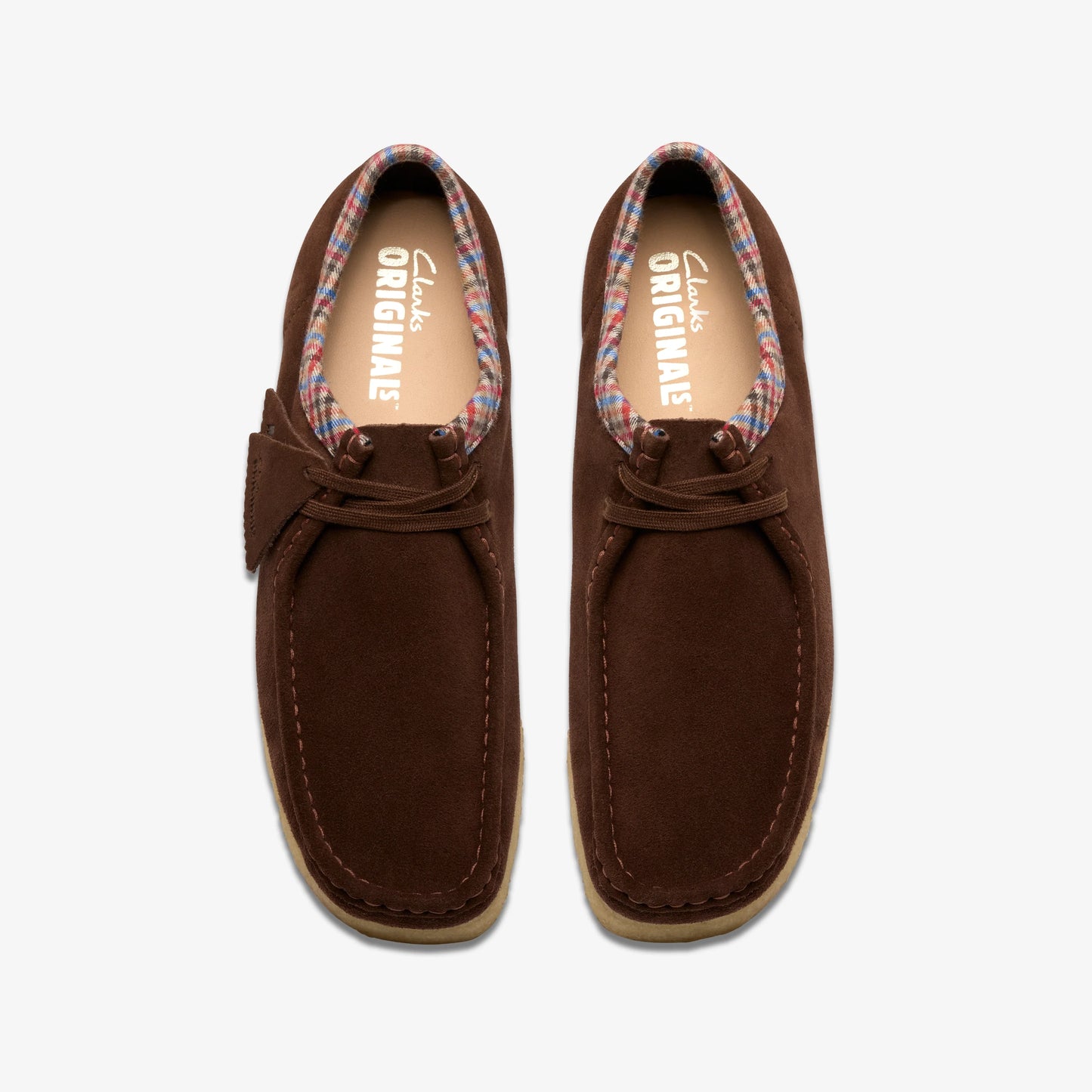 Zapatos Casual De La Marca Clarks  Para Hombre Modelo Wallabee Chocolate Combi En Color Marrón