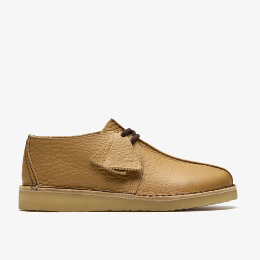 Zapatos Casual De La Marca Clarks  Para Hombre Modelo Desert Trek Curry Leather En Color Beige