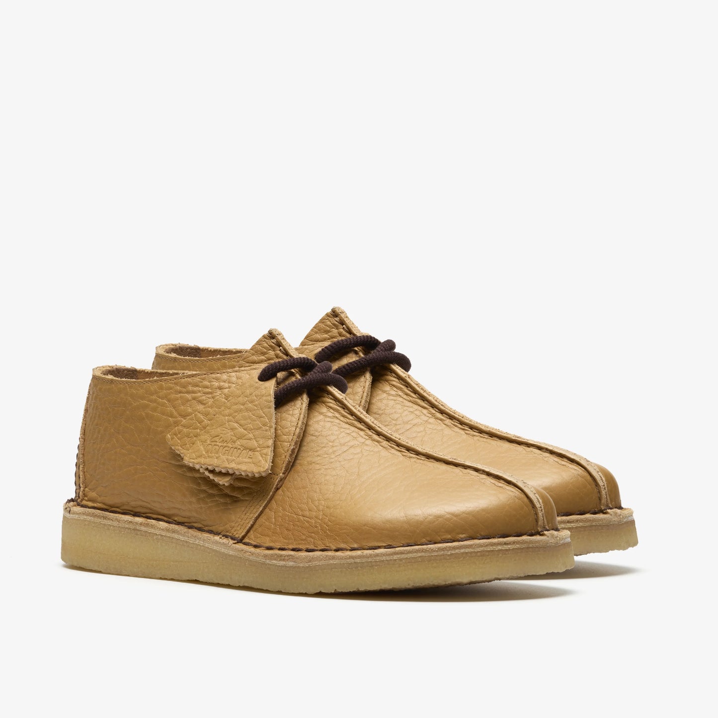 Zapatos Casual De La Marca Clarks  Para Hombre Modelo Desert Trek Curry Leather En Color Beige