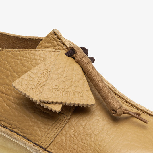 Zapatos Casual De La Marca Clarks  Para Hombre Modelo Desert Trek Curry Leather En Color Beige
