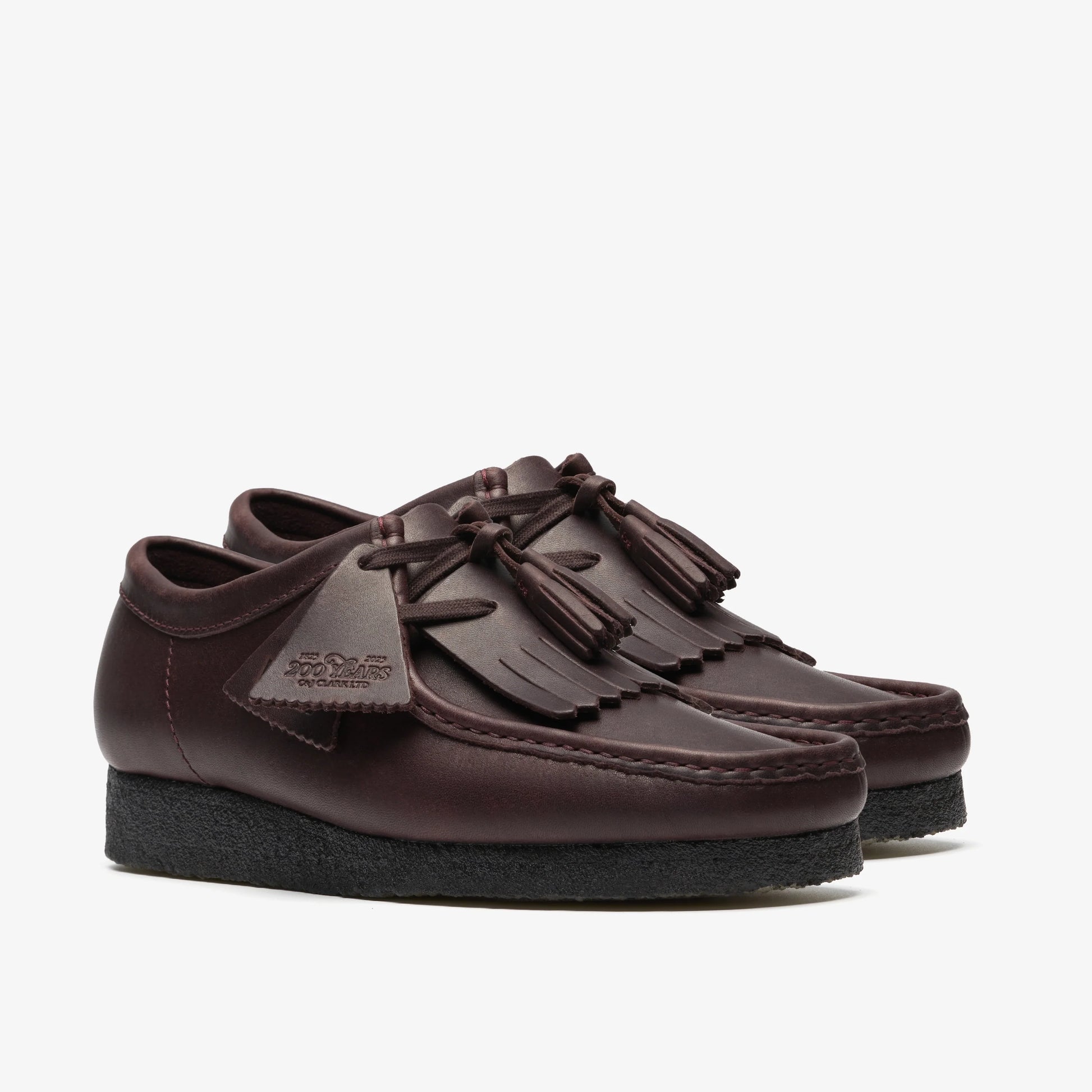Zapatos Casual De La Marca Clarks  Para Hombre Modelo Wallabee Purple Grape Lea En Color Lila