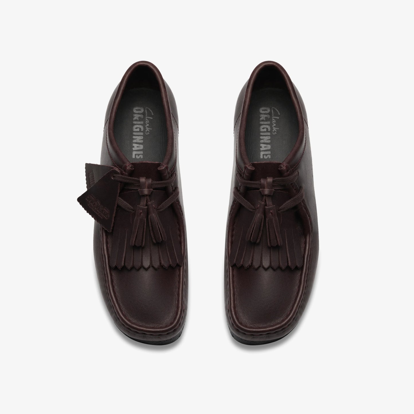 Zapatos Casual De La Marca Clarks  Para Hombre Modelo Wallabee Purple Grape Lea En Color Lila