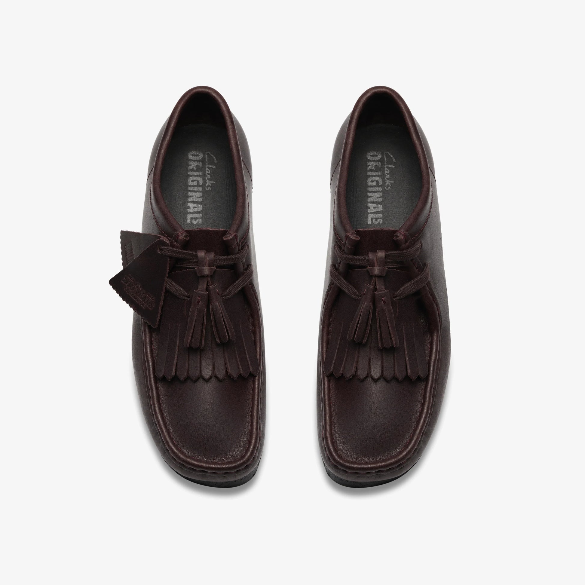 Zapatos Casual De La Marca Clarks  Para Hombre Modelo Wallabee Purple Grape Lea En Color Lila