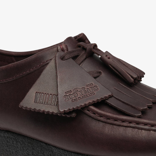 Zapatos Casual De La Marca Clarks  Para Hombre Modelo Wallabee Purple Grape Lea En Color Lila