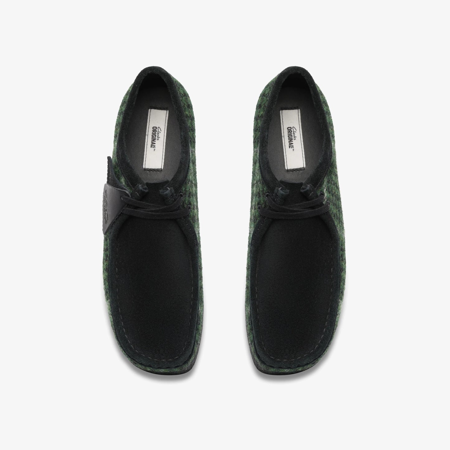 Zapatos Casual De La Marca Clarks  Para Hombre Modelo Wallabee Green Tweed Comb En Color Verde