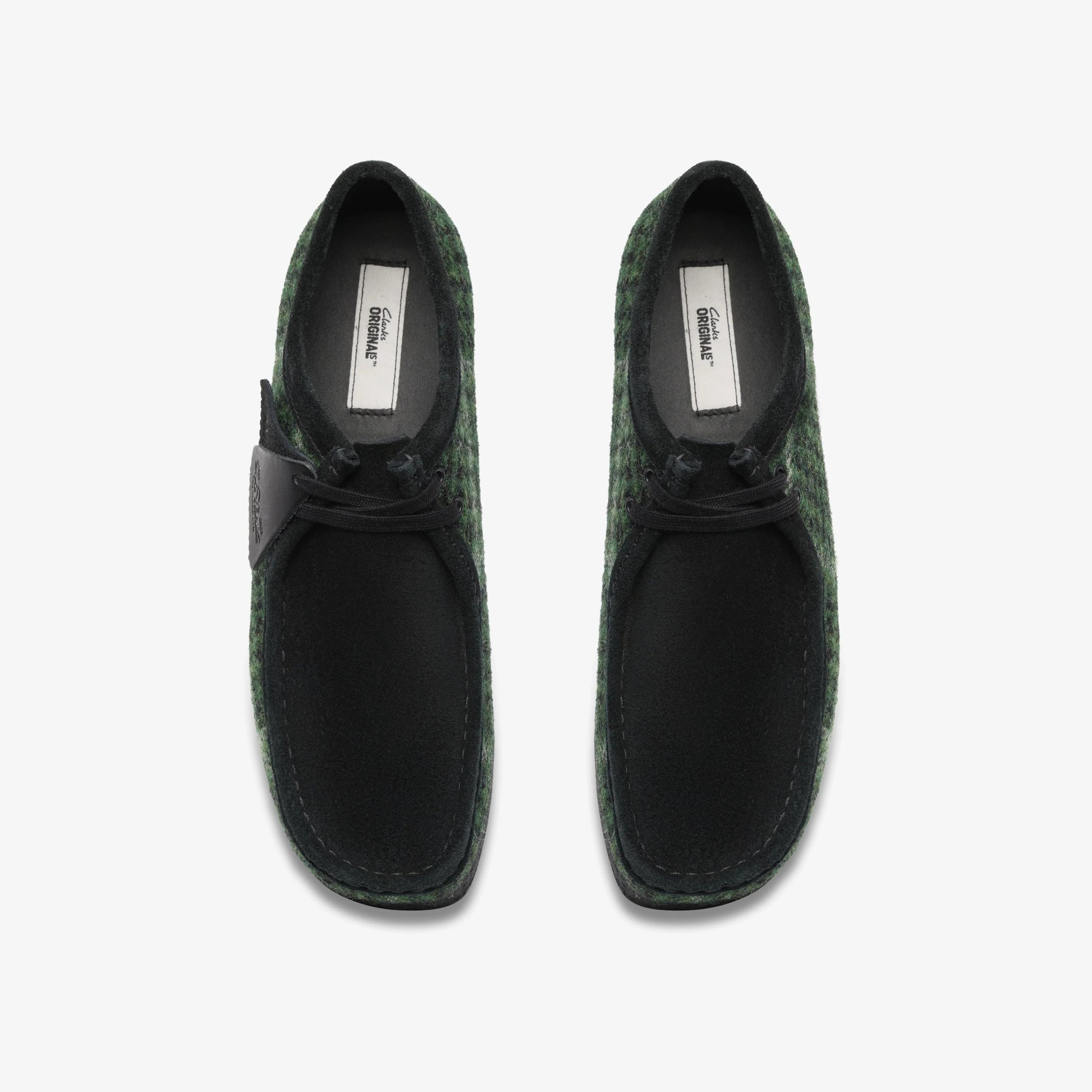 Zapatos Casual De La Marca Clarks  Para Hombre Modelo Wallabee Green Tweed Comb En Color Verde