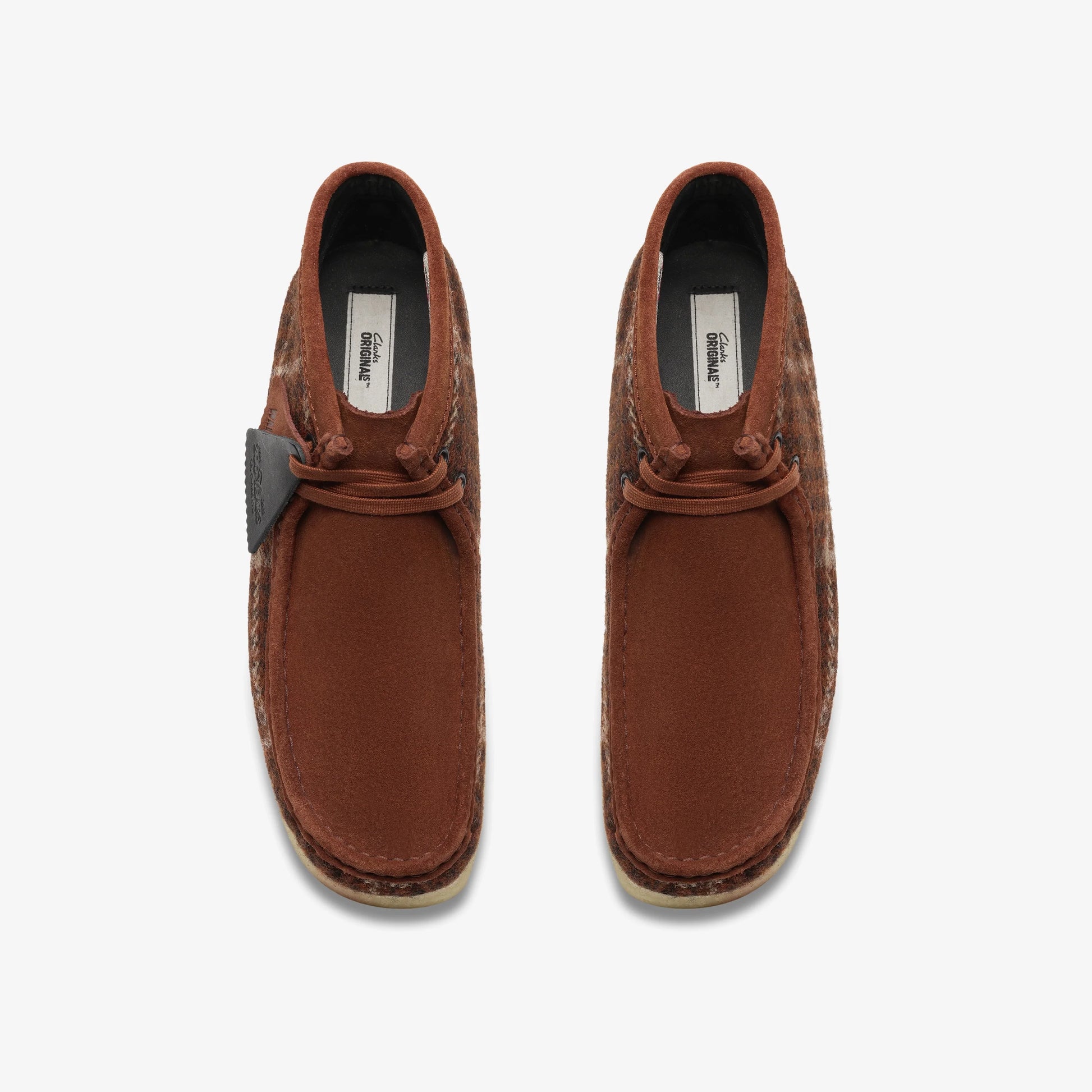 Botas De La Marca Clarks  Para Hombre Modelo Wallabee Boot Rust Tweed Comb En Color Naranja