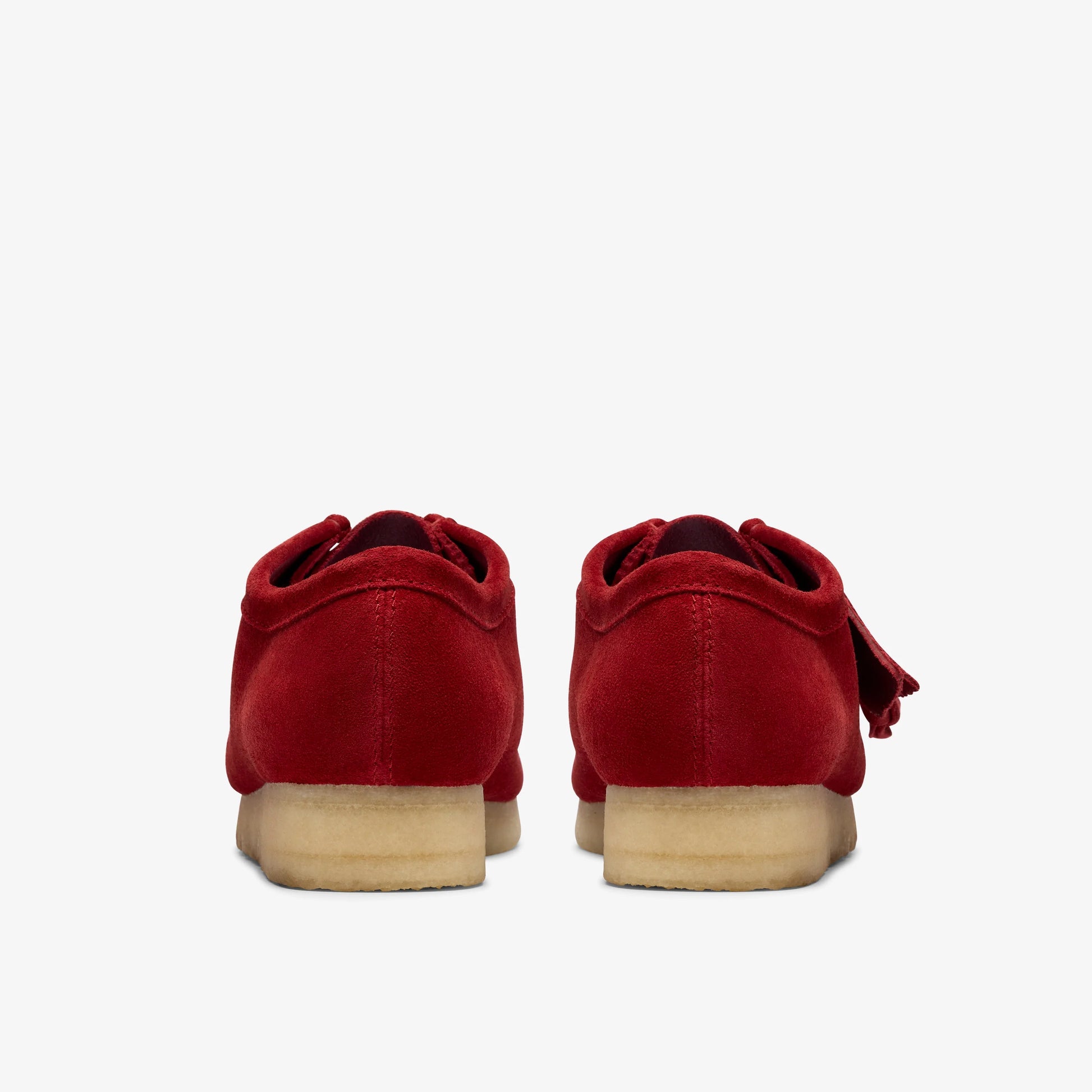 Zapatos Casual De La Marca Clarks  Para Hombre Modelo Wallabee Dark Red Suede En Color Rojo
