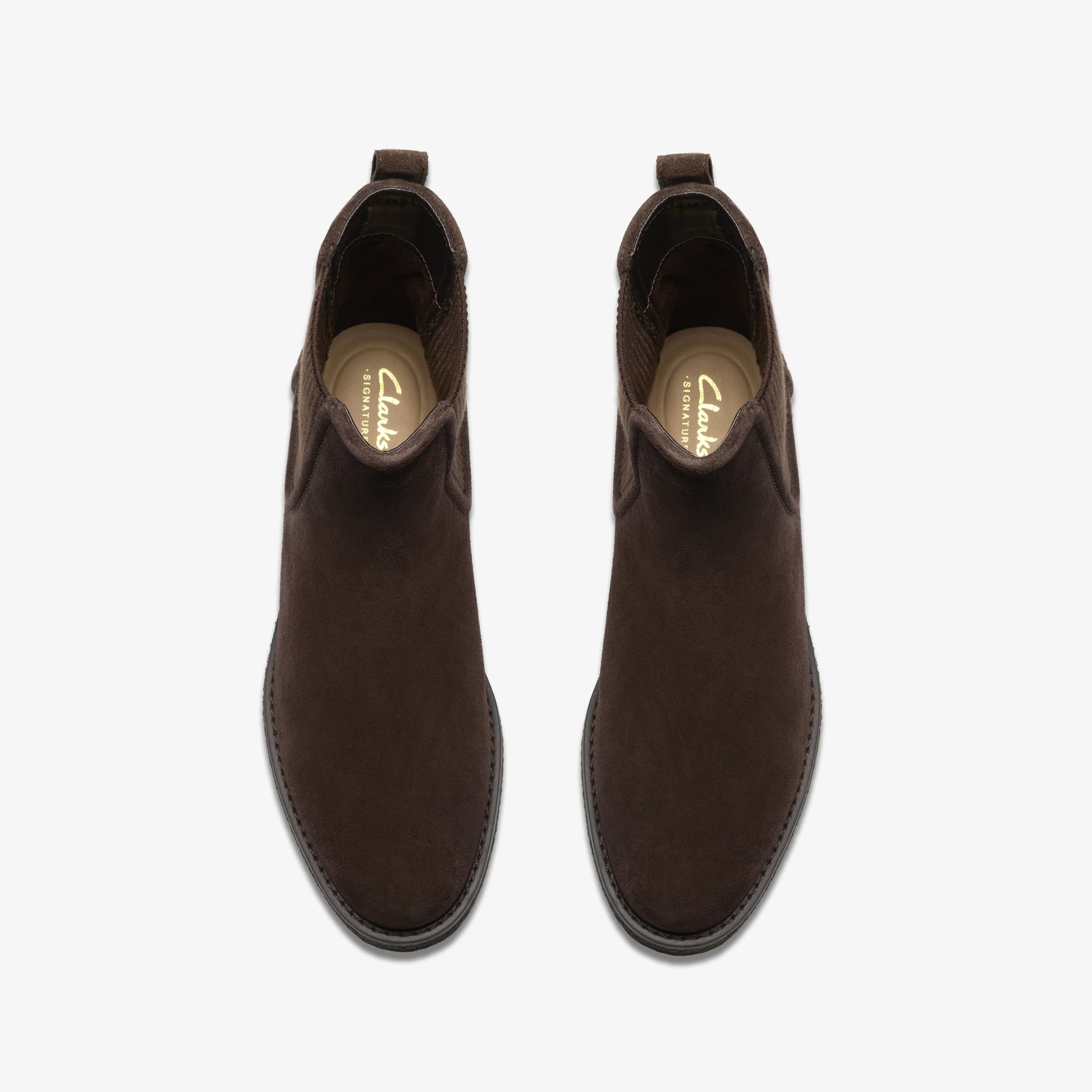Botas De La Marca Clarks  Para Mujer Modelo Nella Top Dark Brown Suede En Color Marrón