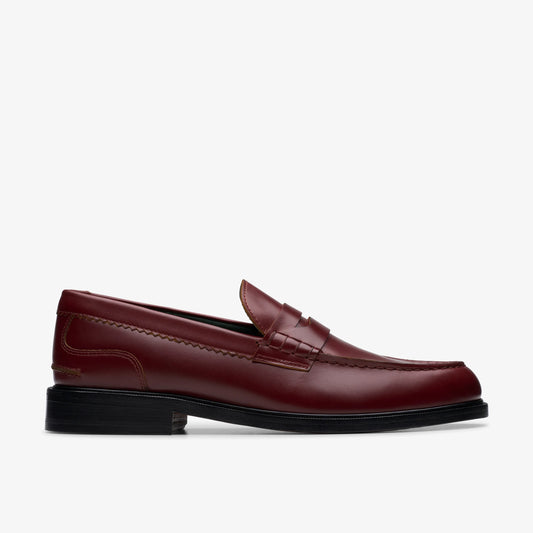 Zapatos De Vestir De La Marca Clarks  Para Hombre Modelo Craftjames Lo Wine Leather En Color Rojo