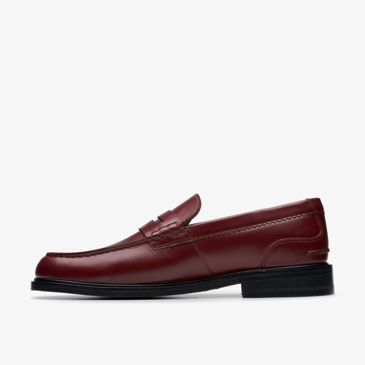 Zapatos De Vestir De La Marca Clarks  Para Hombre Modelo Craftjames Lo Wine Leather En Color Rojo