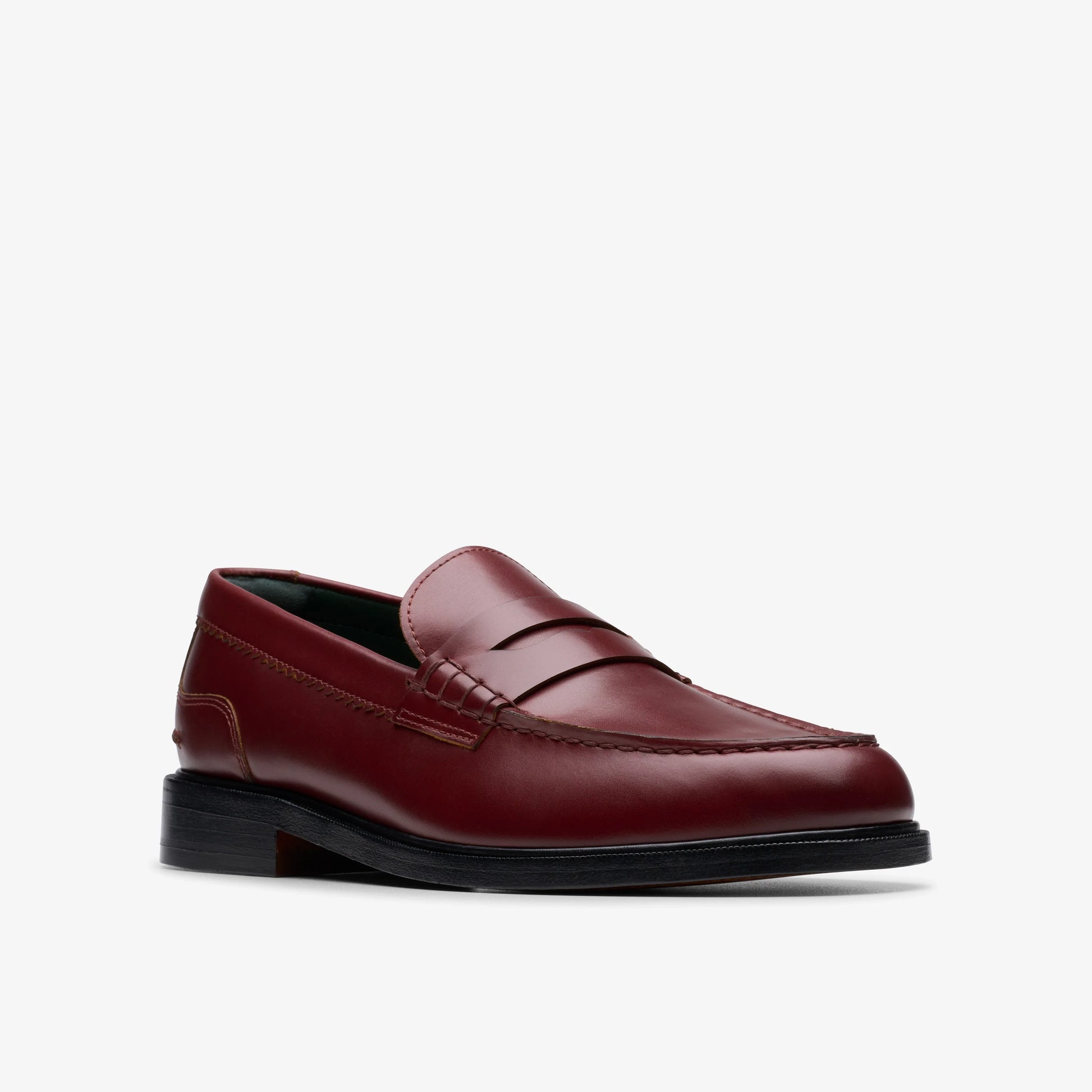 Zapatos De Vestir De La Marca Clarks  Para Hombre Modelo Craftjames Lo Wine Leather En Color Rojo