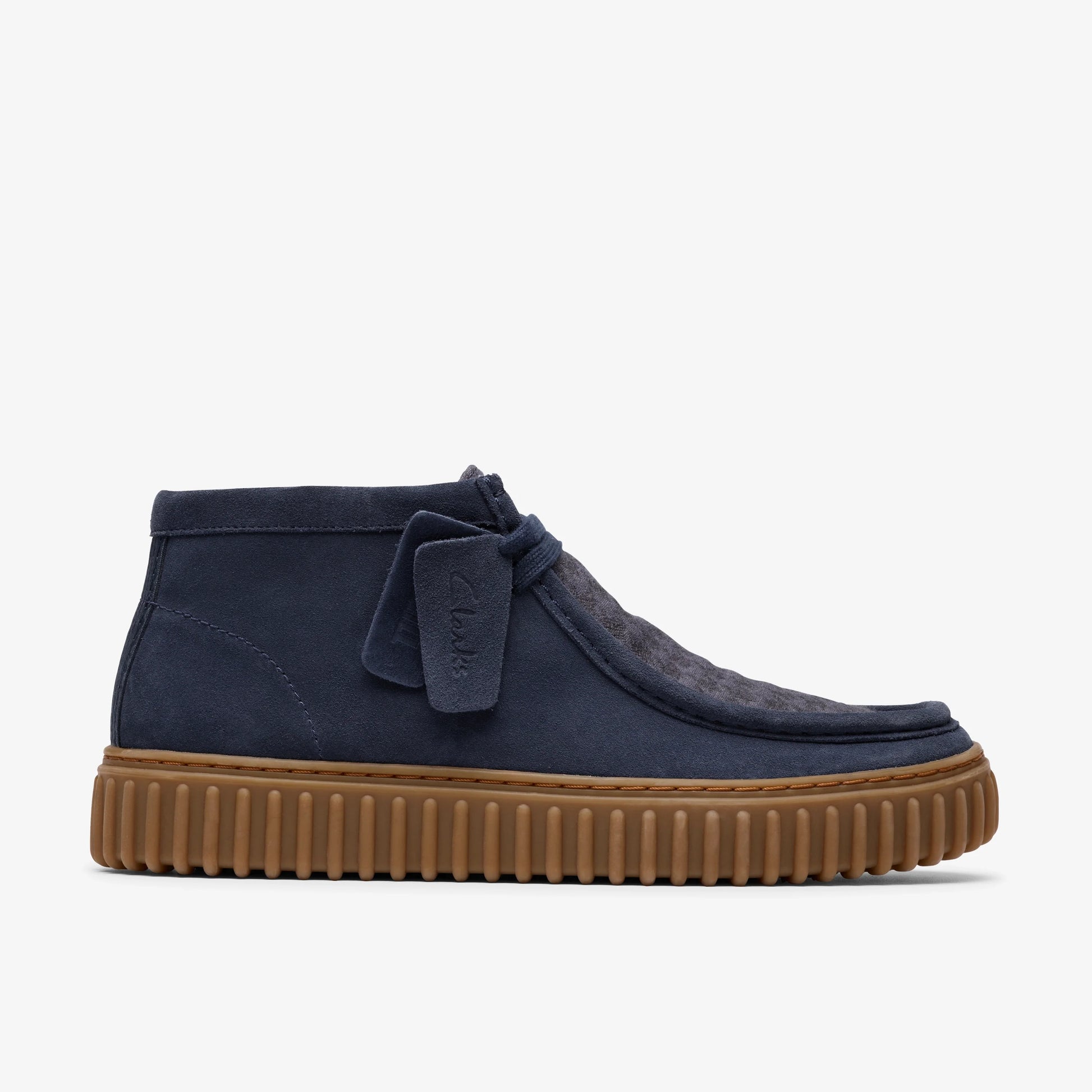 Botas De La Marca Clarks  Para Hombre Modelo Torhill Hi Navy Combi En Color Azul