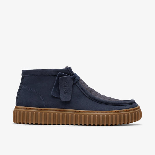 Botas De La Marca Clarks  Para Hombre Modelo Torhill Hi Navy Combi En Color Azul