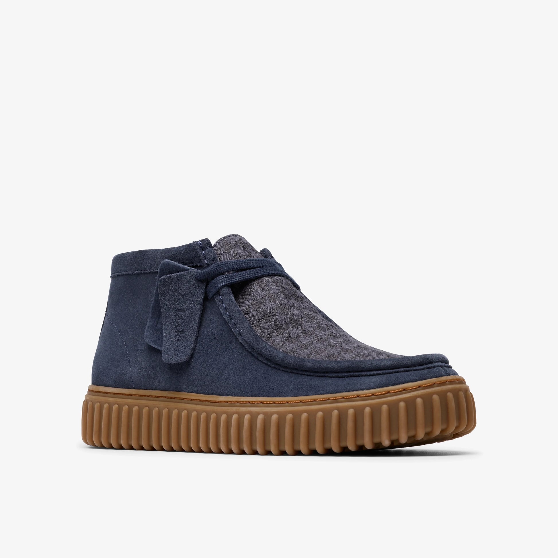 Botas De La Marca Clarks  Para Hombre Modelo Torhill Hi Navy Combi En Color Azul