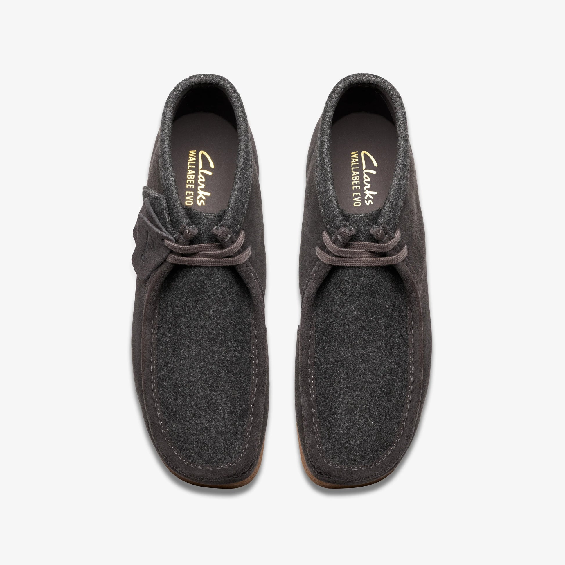 Botas De La Marca Clarks  Para Hombre Modelo Wallabeeevo Bt Dark Grey Combi En Color Gris