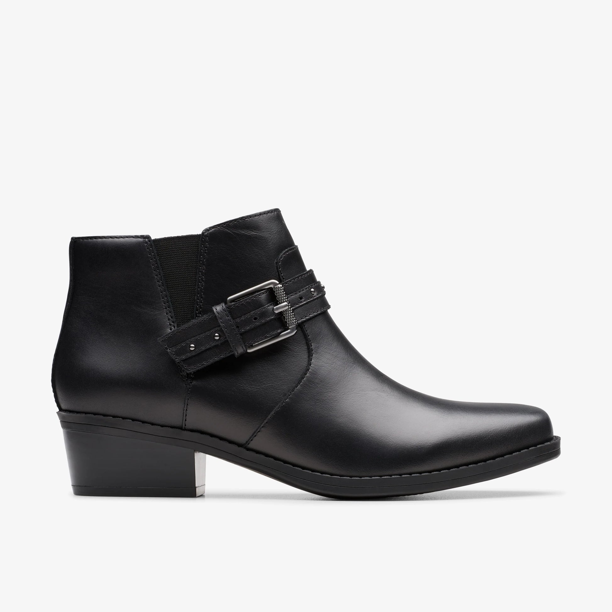 Botas De La Marca Clarks  Para Mujer Modelo Danyelle Wish Black Leather En Color Negro