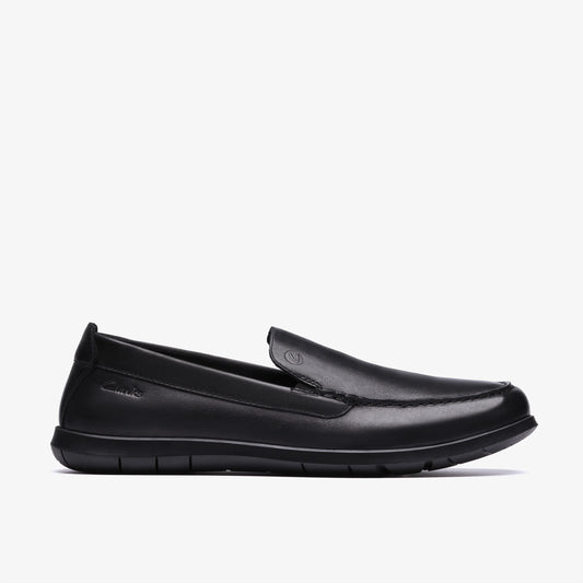 Zapatos Casual De La Marca Clarks  Para Hombre Modelo Flexway Step Black Smooth En Color Negro