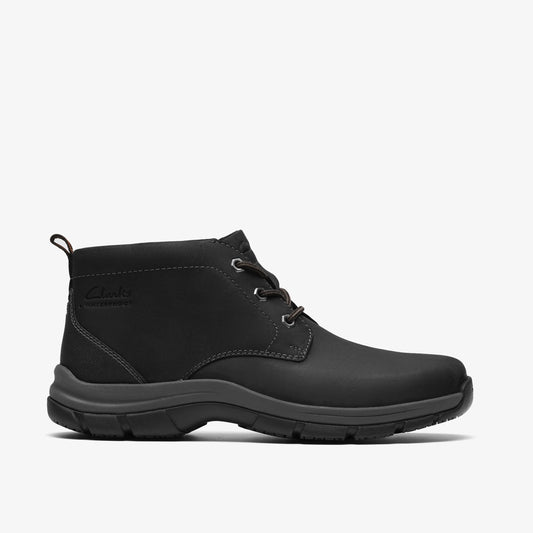 Botas De La Marca Clarks  Para Hombre Modelo Walpath Chukka Black Leather En Color Negro