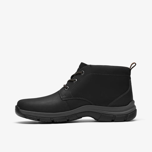Botas De La Marca Clarks  Para Hombre Modelo Walpath Chukka Black Leather En Color Negro