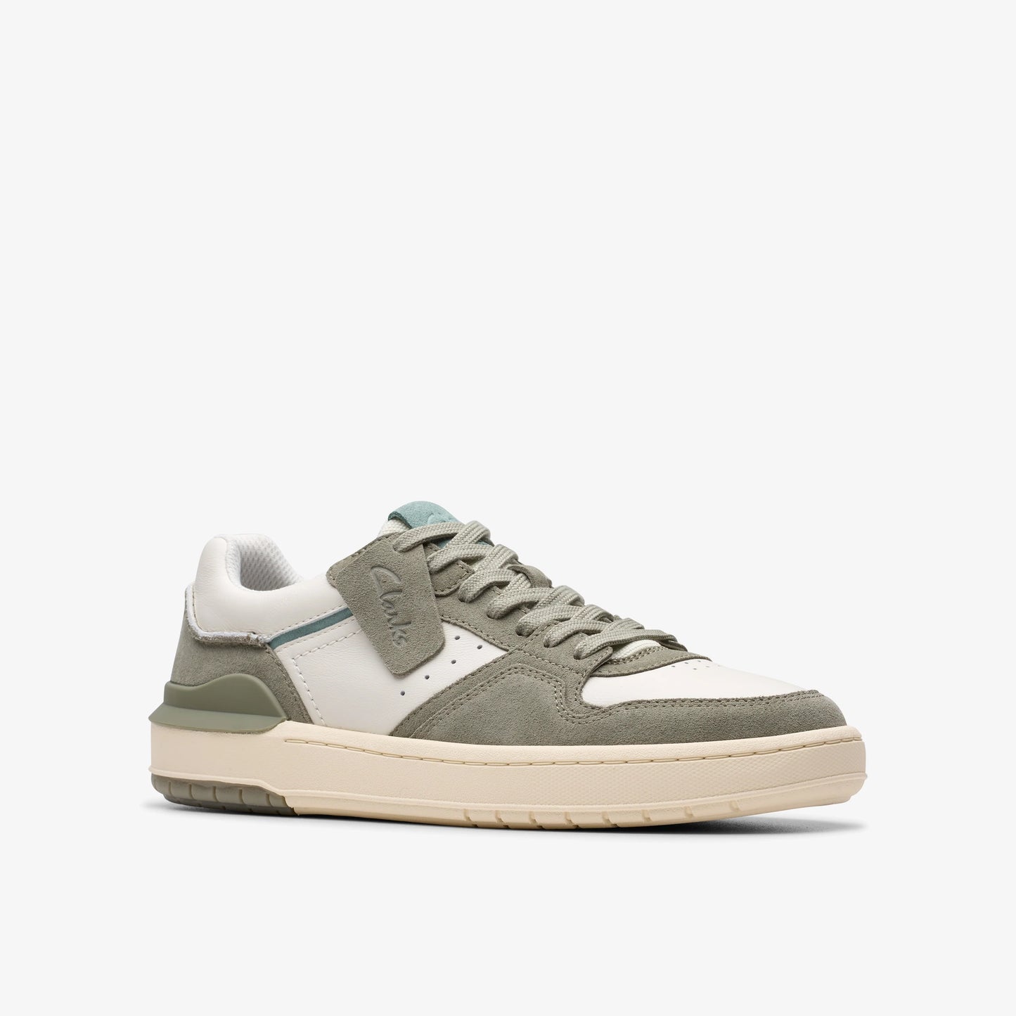 Sneakers De La Marca Clarks  Para Hombre Modelo Courtlite2 Lo Sage Combi En Color Verde
