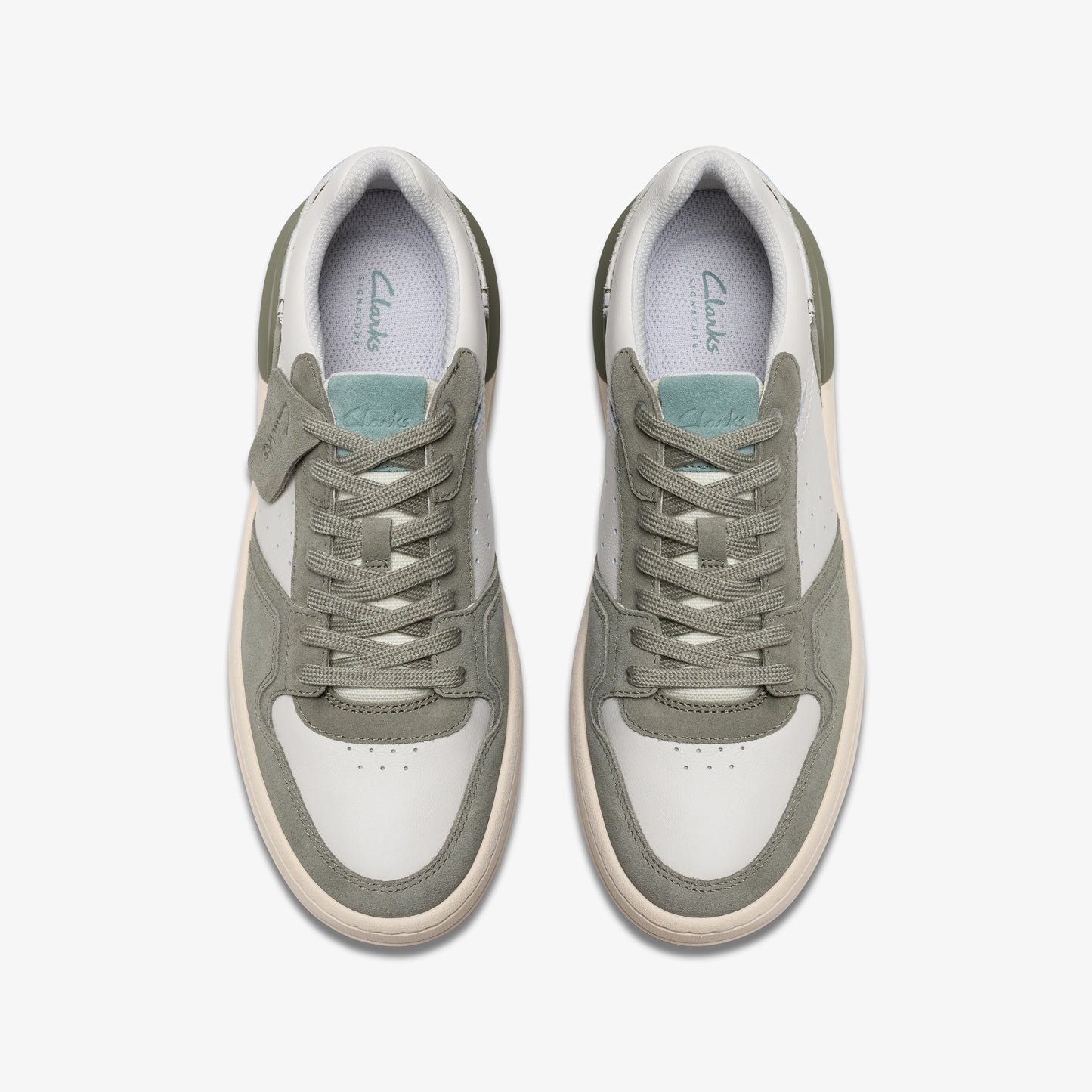 Sneakers De La Marca Clarks  Para Hombre Modelo Courtlite2 Lo Sage Combi En Color Verde