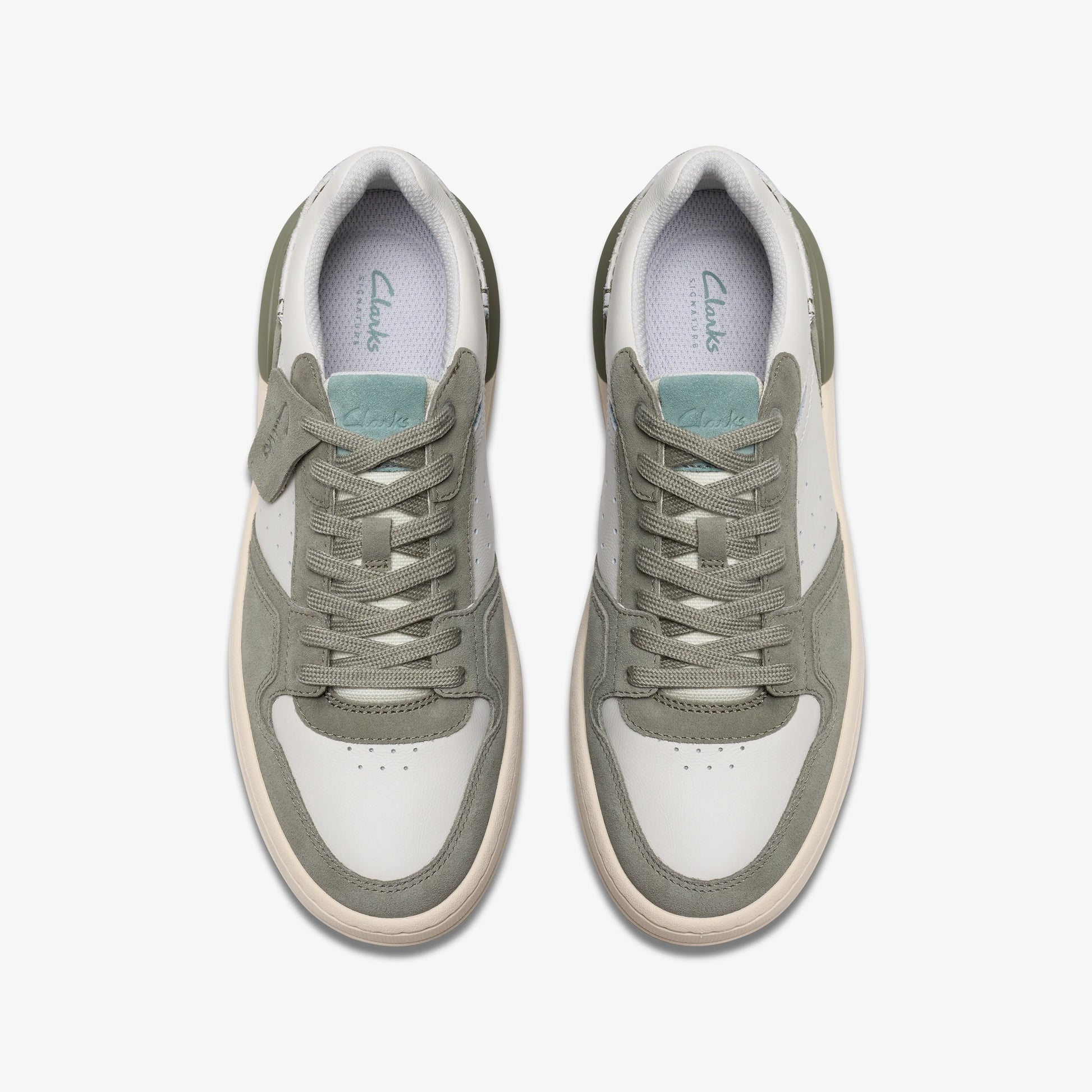 Sneakers De La Marca Clarks  Para Hombre Modelo Courtlite2 Lo Sage Combi En Color Verde
