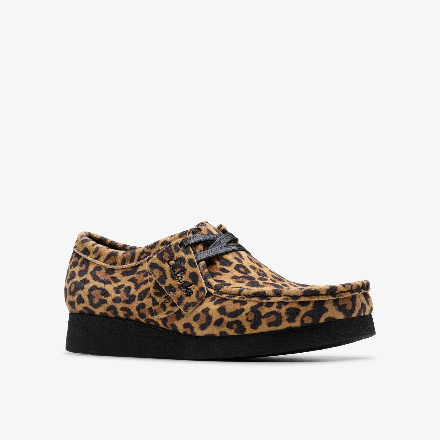 Zapatos Casual De La Marca Clarks  Para Mujer Modelo Wallabeeevosh Leopard Suede En Color Animal Print