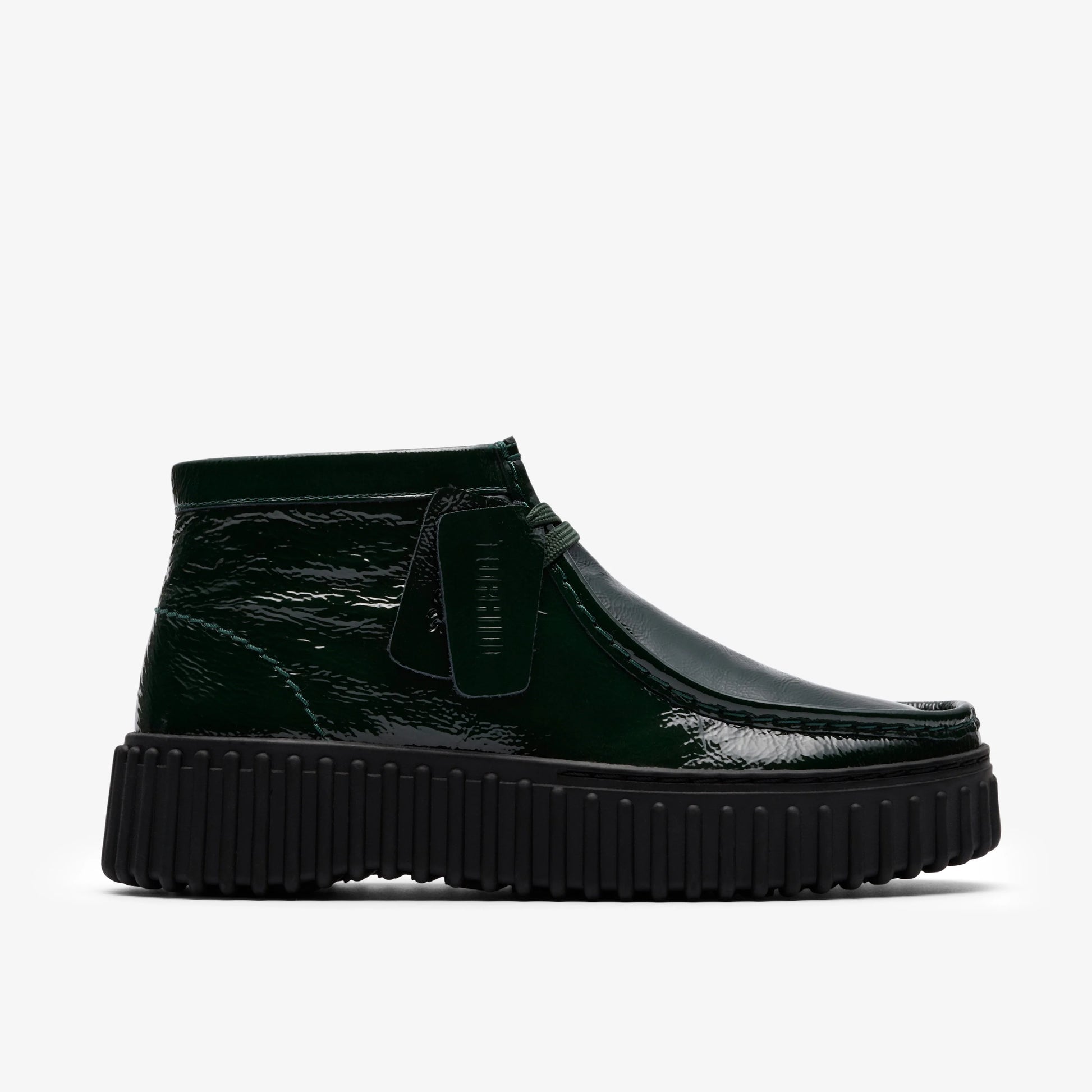 Botas De La Marca Clarks  Para Mujer Modelo Torhill Moss Green Patent En Color Verde